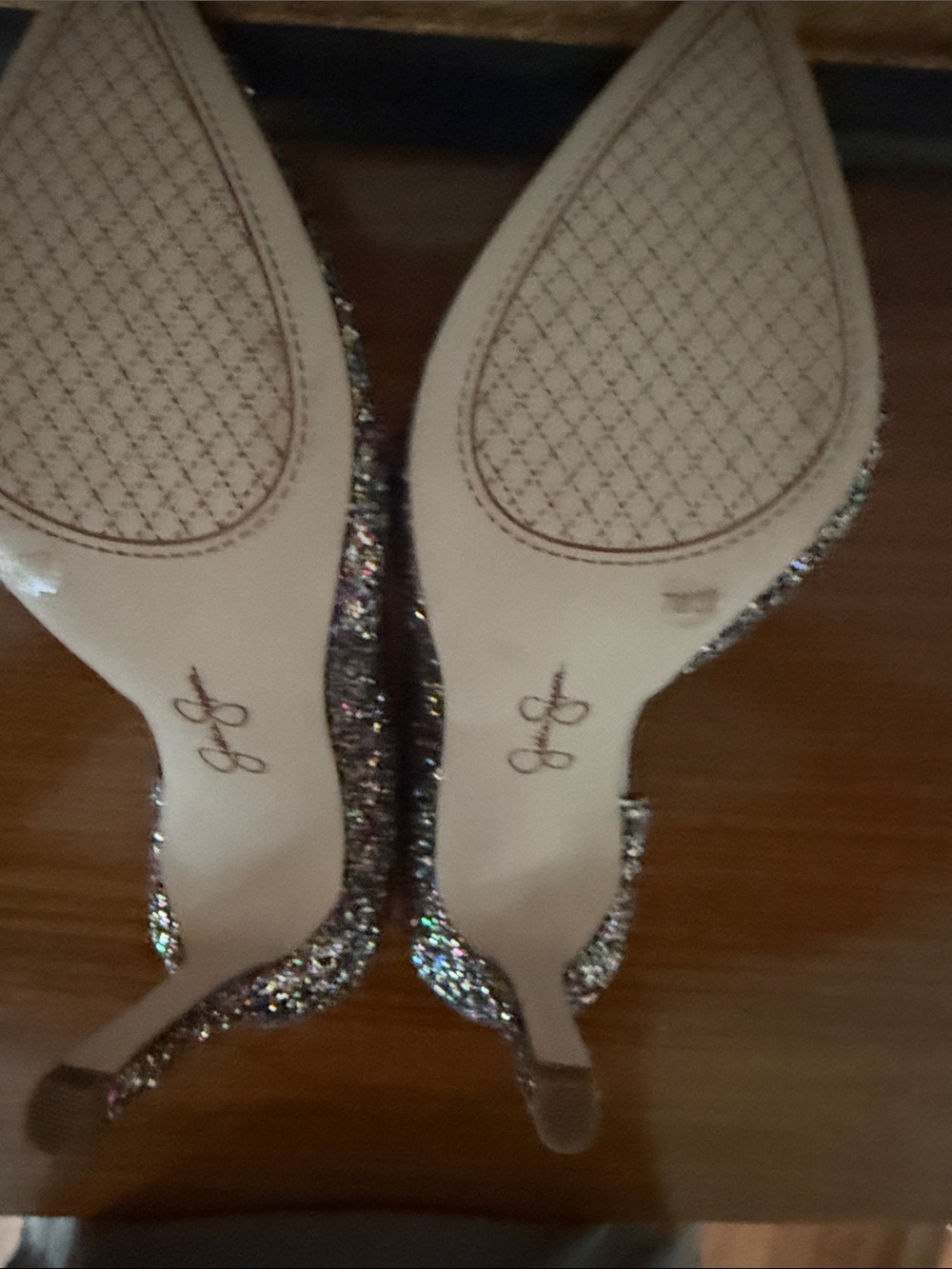 Jessica Simpson Multicolor Glitter Pointed Toe Pumps - Picture 2 of 2